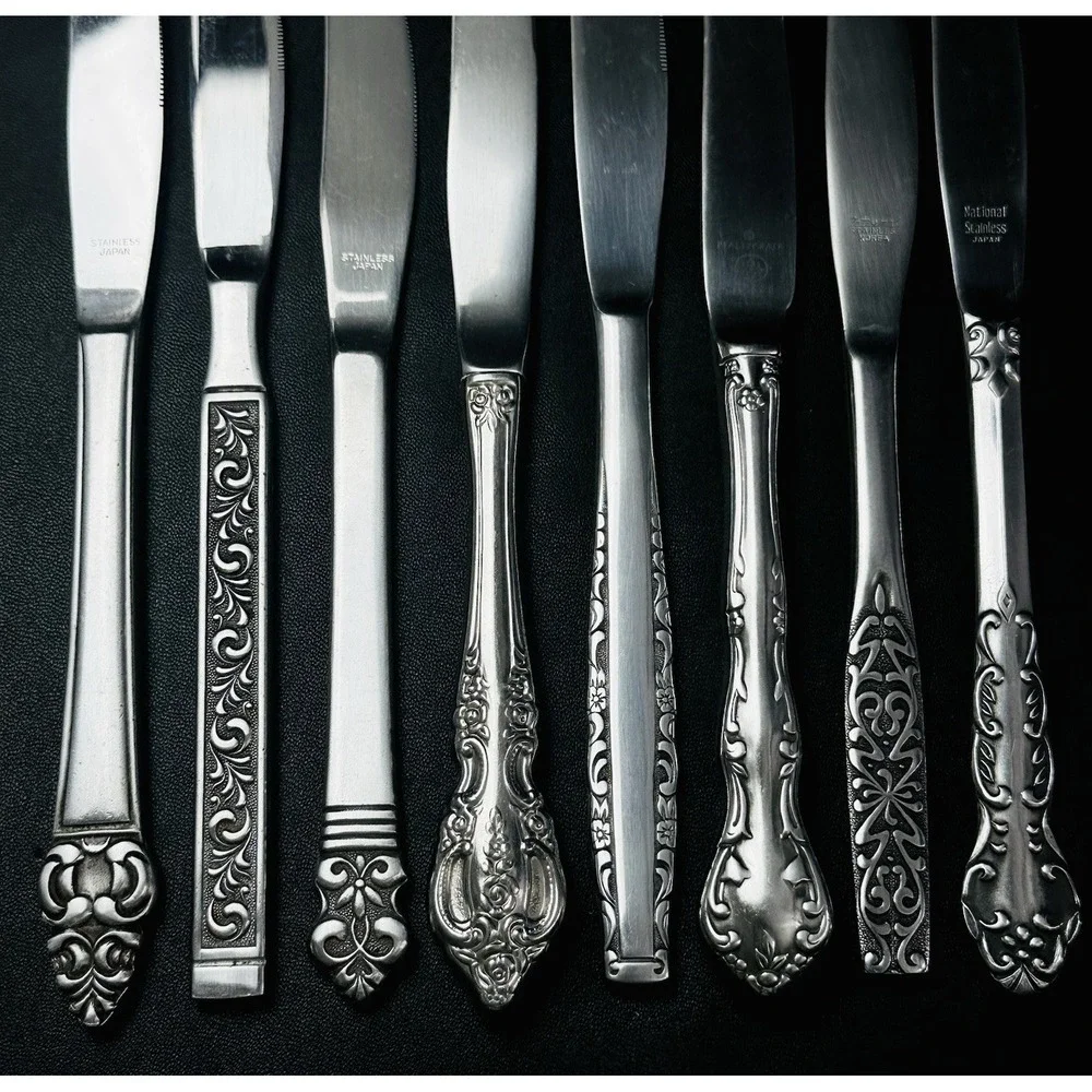 40 Vtg Stainless Flatware Mismatched Japan EKCO National Interpur Oneida Mixed